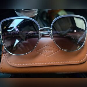 Fossil Women's Sunglasses with Purple Frame